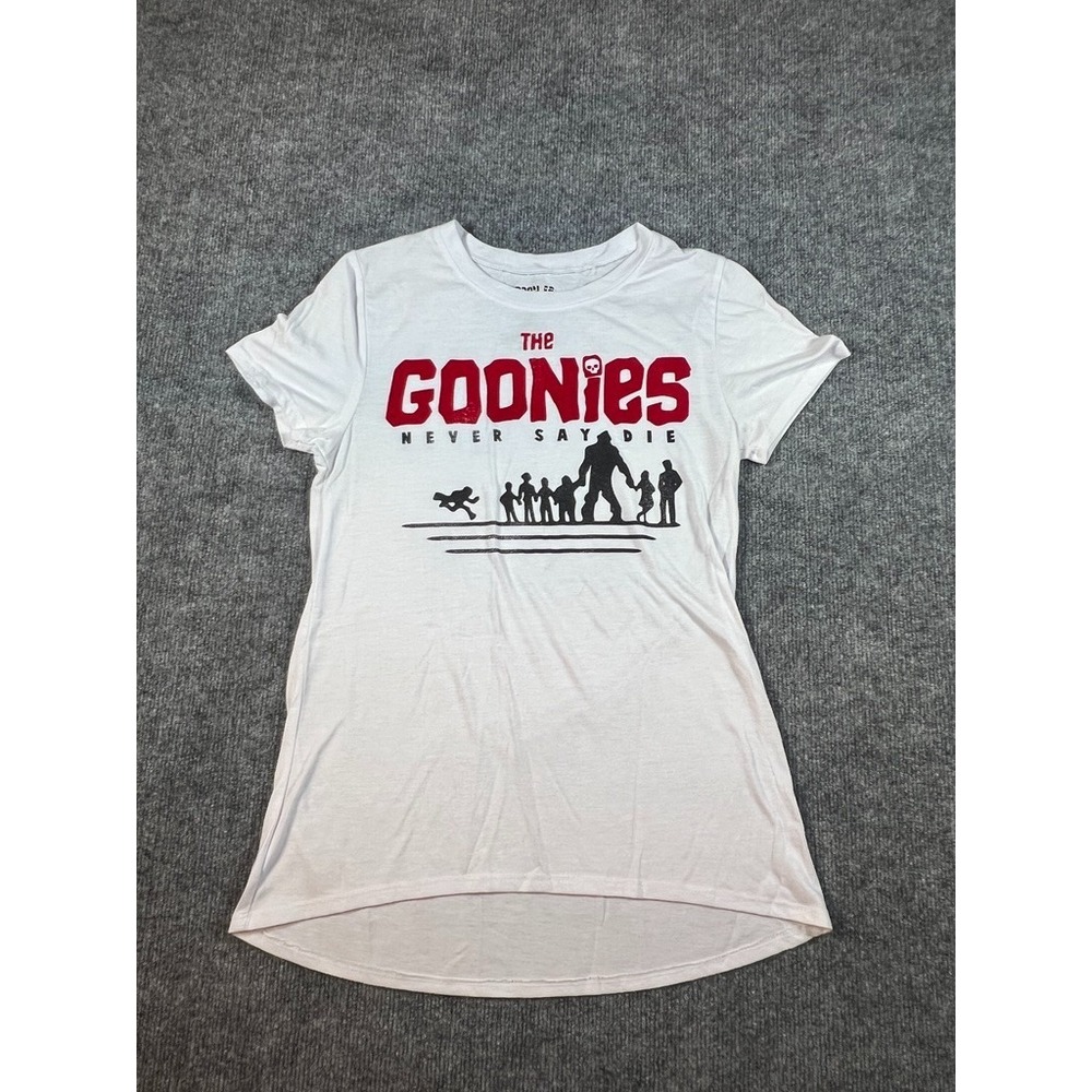 The Goonies T Shirt Adult Medium Never Say Die Graphic White Red Black